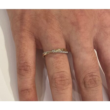 Katinka Berretty Katinka Berretty Ring Miss Elegant Small 14k geelgoud met diamant 06RGW061BR