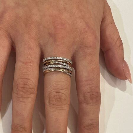 Katinka Berretty Katinka Berretty Ring Miss Elegant Small 14k geelgoud met diamant 06RGW061BR