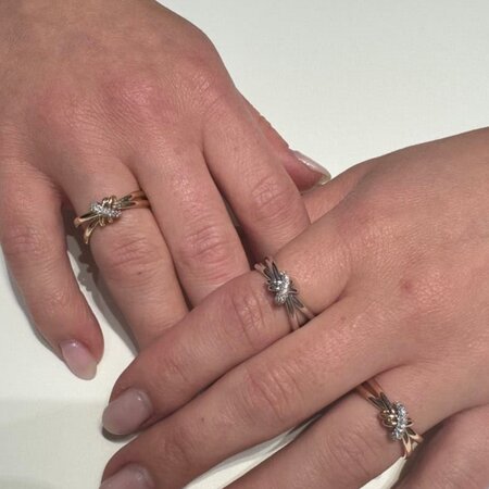 Katinka Berretty Katinka Berretty Ring Candy Xpression 14k Roségoud met diamant 09RRW091BR