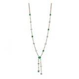 Tirisi Tirisi Venice Collier 18k Roségoud met edelstenen en diamant TN9099EM+LBTP