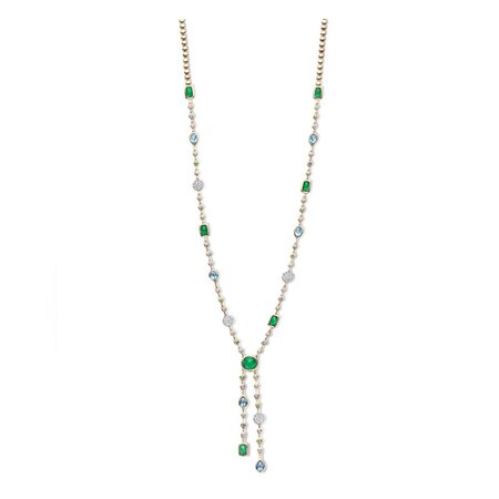 Tirisi Tirisi Venice Collier 18k Roségoud met edelstenen en diamant TN9099EM+LBTP