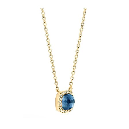 Tirisi Tirisi Milano Mini Sweeties Collier 18k Geelgoud met London Blue Topaas TP9152LBT