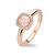 Tirisi Tirisi Milano Mini Sweeties Ring 18k Roségoud met Rozekwarts en diamant TR9624PQP