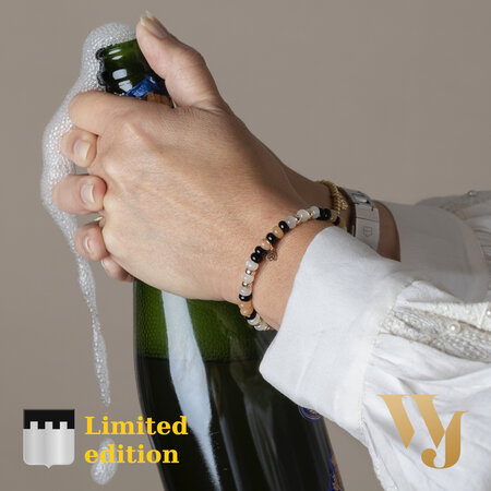 Y&G Y&G X WJ Limited Armband 14k geelgoud met Onix, Maansteen, Aventurijn- WJ-SPEC-011025