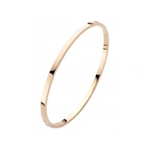Fjory Fjory Armband 14k roségoud 3mm vlak 62-A386103