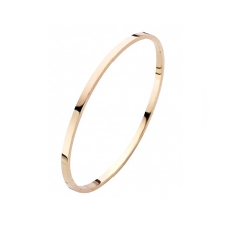 Fjory Fjory Armband 14k roségoud 3mm vlak 62-A386103