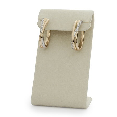 Katinka Berretty Katinka Berretty Creolen Elegant Xpression Medium 14k Roségoud met diamant 06ORW021BR