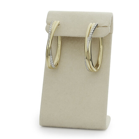 Katinka Berretty Katinka Berretty Creolen Elegant Xpression Large 14k Geelgoud met diamant 06OGW031BR