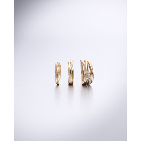 Katinka Berretty Katinka Berretty Ring Miss elegant Medium 14k Geelgoud met diamant 06RGW071BR