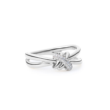 Katinka Berretty Katinka Berretty Ring Candy Xpression 14k Witgoud met diamant 09RWW091BR