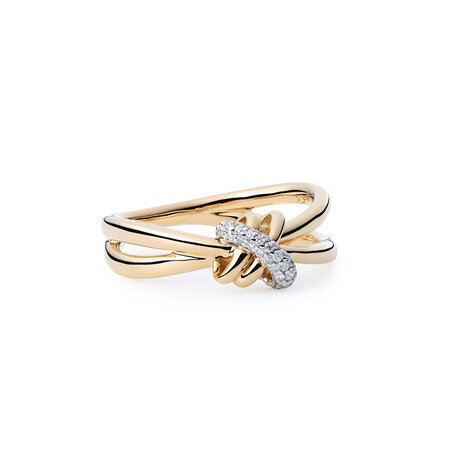 Katinka Berretty Katinka Berretty Ring Candy Xpression 14k Geelgoud met diamant 09RGW091BR