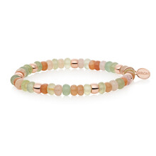 Bron BRON Armband Reflex 18k Roségoud met Jade, Maansteen, Beryl, Prehniet 8AR3985MIX94