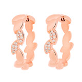 Bron BRON Creolen Poppy Petal 18k Roségoud met diamant 8OR4912BR020