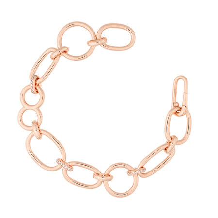 Bron BRON Armband Classico 18k Roségoud met diamant 8AR4046BR030