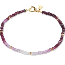 Y&G Y&G Armband 14k geelgoud met Robijn ROB1002AB