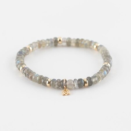 Y&G Y&G Armband 14k geelgoud met Labradoriet 7038