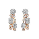 Tirisi Tirisi Venice Creolen 18k Roségoud met diamant TE9346D(2P)