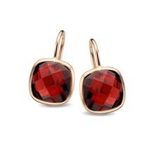 Jarrèl Jarrèl Oorhangers San Marino 14k Roségoud met Granaat 4R.7417.GRS