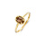 Blush Blush Ring 14k geelgoud met Parelmoer en Bergkristal 1272YBQ