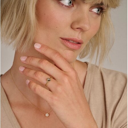 Blush Blush Collier 14k geelgoud met zirkonia 3196YZI