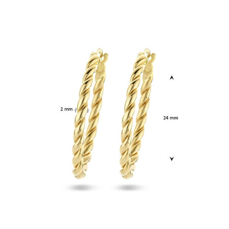 Mrs.Janssen Mrs. Janssen Creolen 14k geelgoud 616064