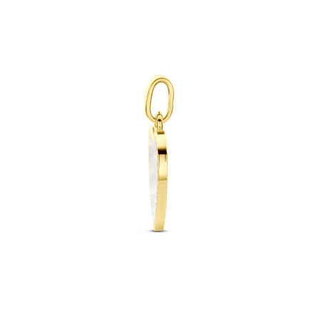 Mrs.Janssen Mrs. Janssen Hanger 14k geelgoud met Parelmoer 616052