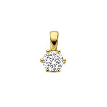 HuisCollectie HuisCollectie Hanger 14k geelgoud met 0.75ct. Lab grown diamant 616067