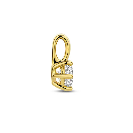 HuisCollectie HuisCollectie Hanger 14k geelgoud met 0.75ct. Lab grown diamant 616067