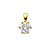 HuisCollectie HuisCollectie Hanger 14k geelgoud met 1.00ct. Lab grown diamant 616068