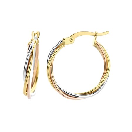 Mrs.Janssen Mrs. Janssen Creolen 14k tricolor 616062