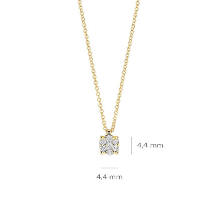 Blush Blush Diamonds Collier 14k geelgoud met diamant 3619YDI