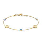 HuisCollectie HuisCollectie Armband 14k geelgoud met Topaas 616017