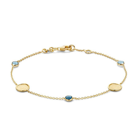 HuisCollectie HuisCollectie Armband 14k geelgoud met Topaas 616017