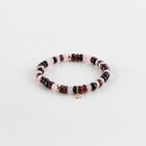 Y&G Y&G Armband 14k geelgoud met Granaat, Rozenkwarts en Onyx SP0065