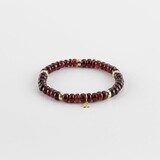 Y&G Y&G Armband 14k geelgoud met Granaat 7042