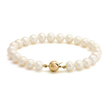 HuisCollectie HuisCollectie Armband 14k geelgoud met Akoya Parels 616142