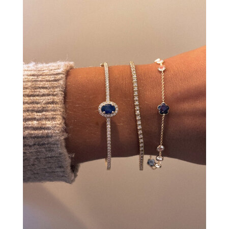 Mrs.Janssen Mrs. Janssen Armband 14k geelgoud met Topaas 616237