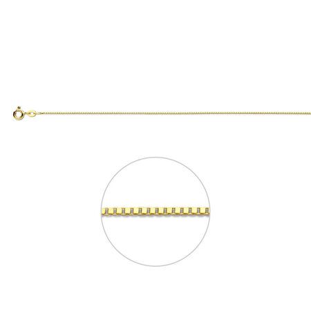 HuisCollectie HuisCollectie Collier 14k geelgoud Venetiaans 0.8mm x 45cm 604351