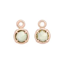 Bron BRON Creoolhangers Mira Mira 18k Roségoud met Lemonkwarts 8mm 8OR4902LQB