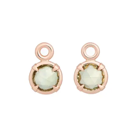 Bron BRON Creoolhangers Mira Mira 18k Roségoud met Lemonkwarts 8mm 8OR4902LQB