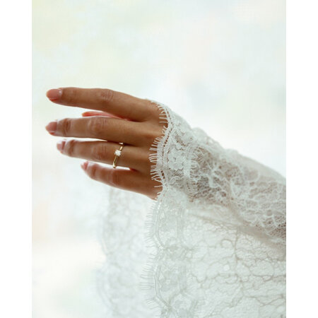 Mrs.Janssen Mrs. Janssen Ring 14k Bicolor met diamant 616301