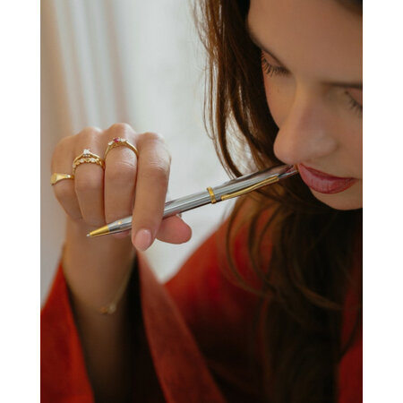 Mrs.Janssen Mrs. Janssen Ring 14k Bicolor met diamant 616301