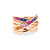 Katinka Berretty Katinka Berretty Ring Color Xpression 14k Roségoud met Saffier en Robijn 02RRR002Rainbow