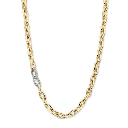 HuisCollectie HuisCollectie Collier 14k geelgoud met diamant 45cm 612468