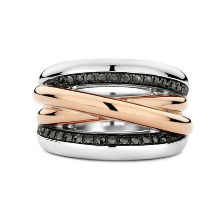 Tirisi Moda Tirisi Moda Ring Palm Beach bicolor met Markasiet TM1129M(2P)