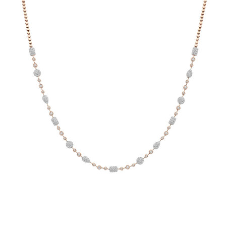 Tirisi Tirisi Collier Venice 18k Roségoud met diamant TN9109D(2P)