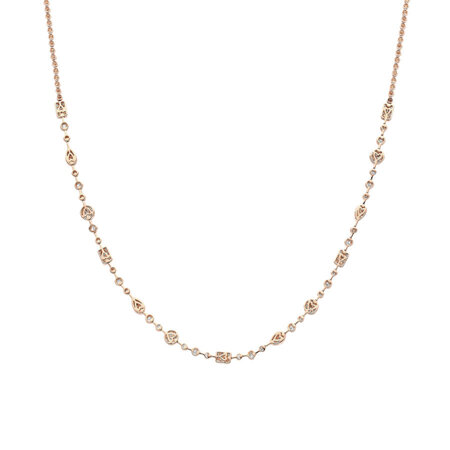 Tirisi Tirisi Collier Venice 18k Roségoud met diamant TN9109D(2P)