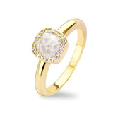 Tirisi Tirisi Milano Mini Sweeties Ring 18k Geelgoud met Kwarts en diamant TR9624WQ