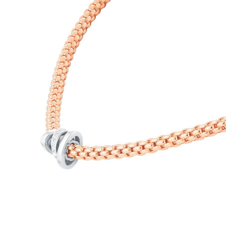 Fope FOPE Collier Prima 18k Roségoud met diamant 74408CX_BB_R_BBB_043