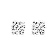R&C R&C Oorstekers 14k witgoud solitair diamant 2 x 0.35ct SI3/W 616263